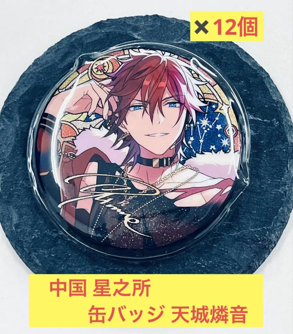希少 あんスタ 中国 星之所 缶バッジ 天城燐音 12個セット 美品 ケース入り