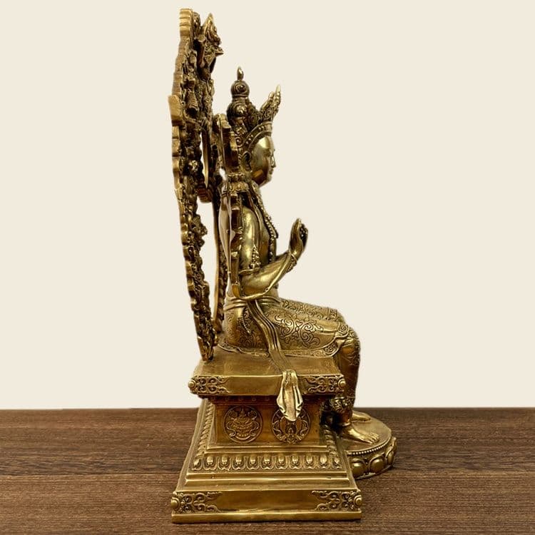 仏教美術 仏像 強巴仏 未来仏 銅製品 鎮宅辟邪 開運 風水招財 置物 工芸品