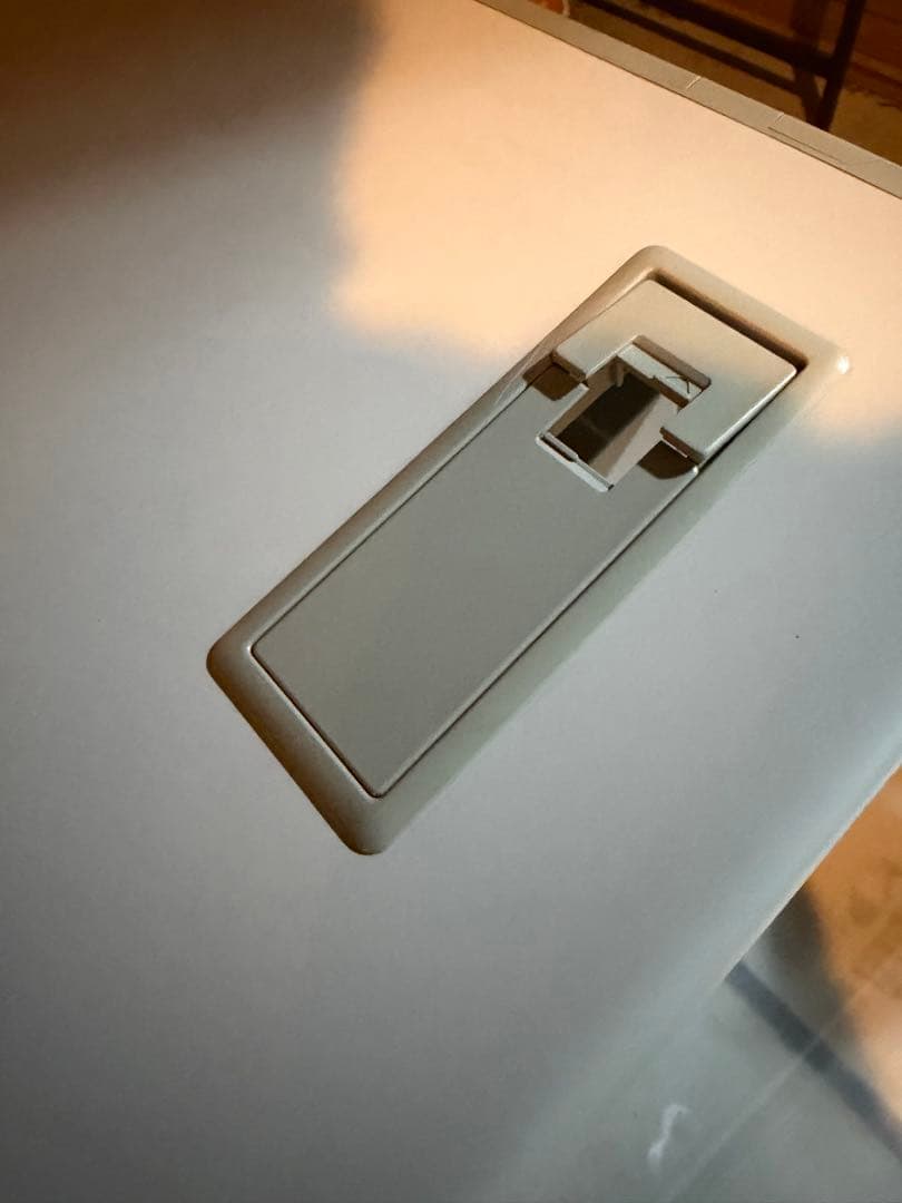 引き出し付きグレーオフィスデスク　引き取り限定