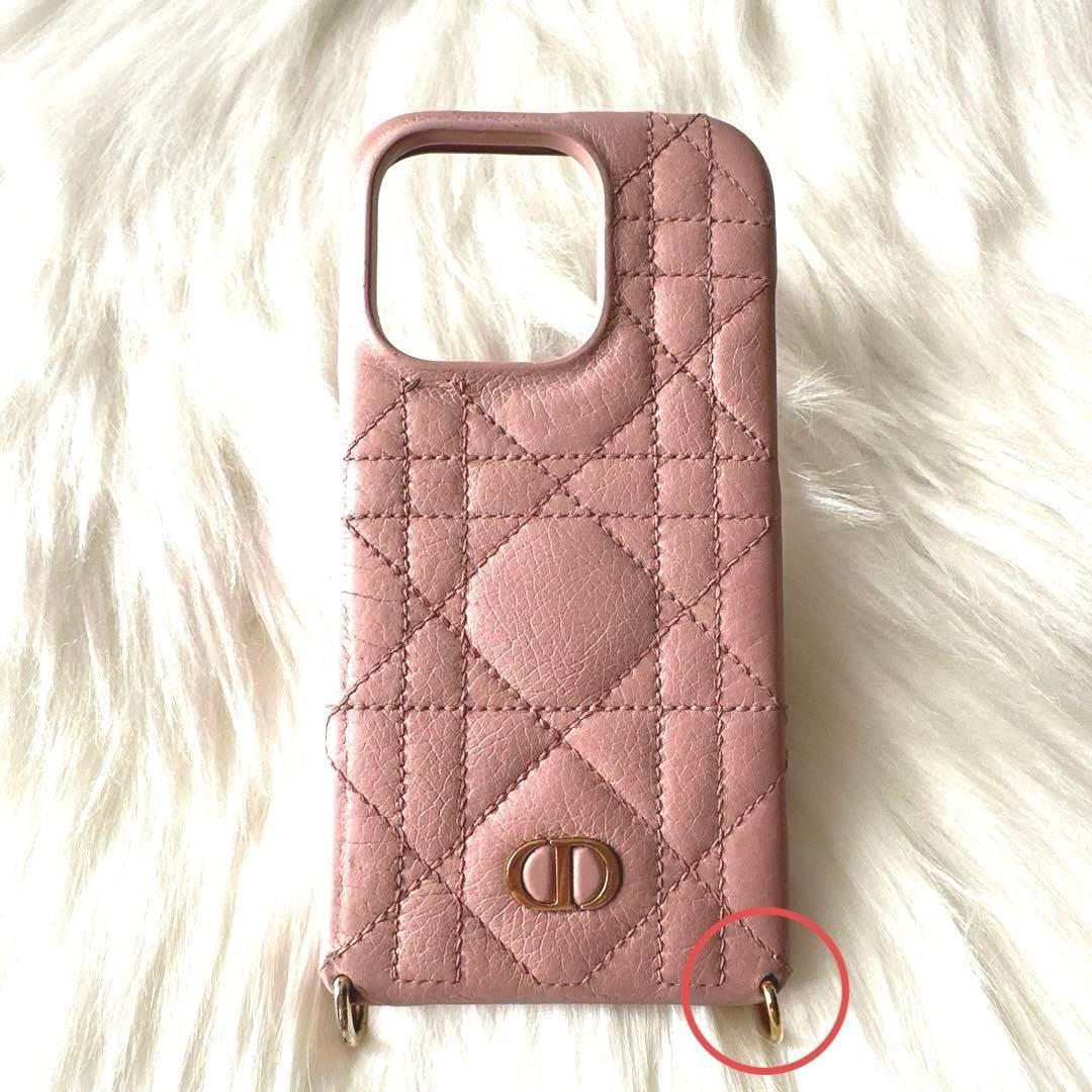DIOR iPhone14pro ケース　ショルダーチェーン付き