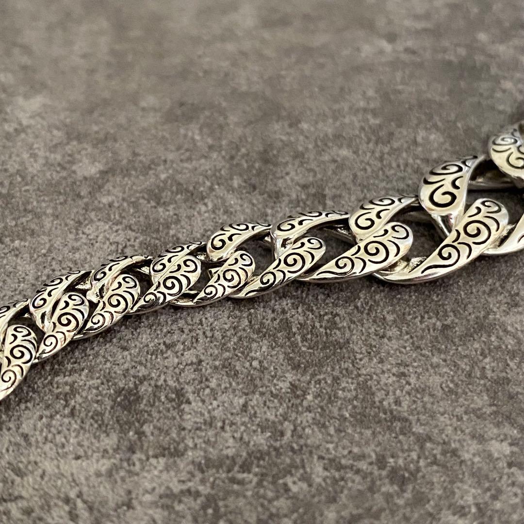 メキシカンジュエリー シルバー925 ブレスレット 喜平 チェーン ヴィンテージ