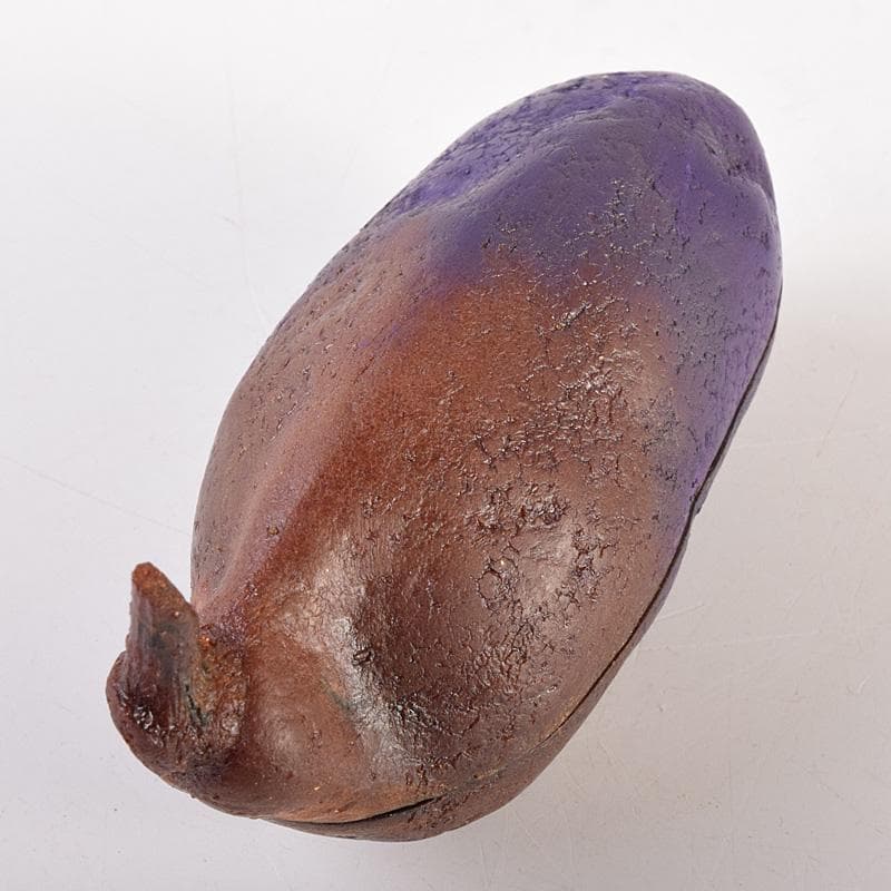 茶道具　乾漆　内金溜　あけび香合　時代箱付　V　R7588