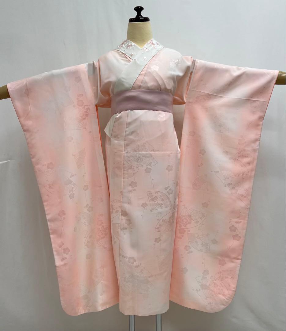 振り袖　フルセット　金彩加工　刺繍入り　長襦袢付　成人式　赤　641