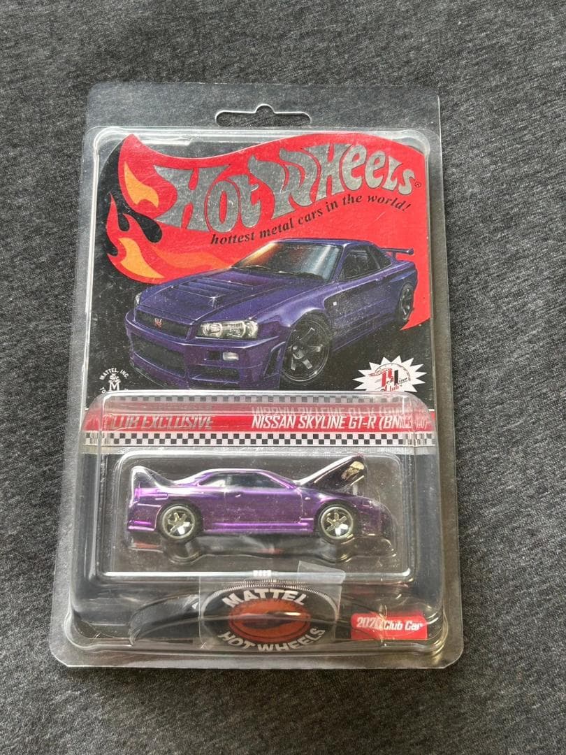 ホットウィール RLC限定 スカイライン GT-R R34 Purple 紫