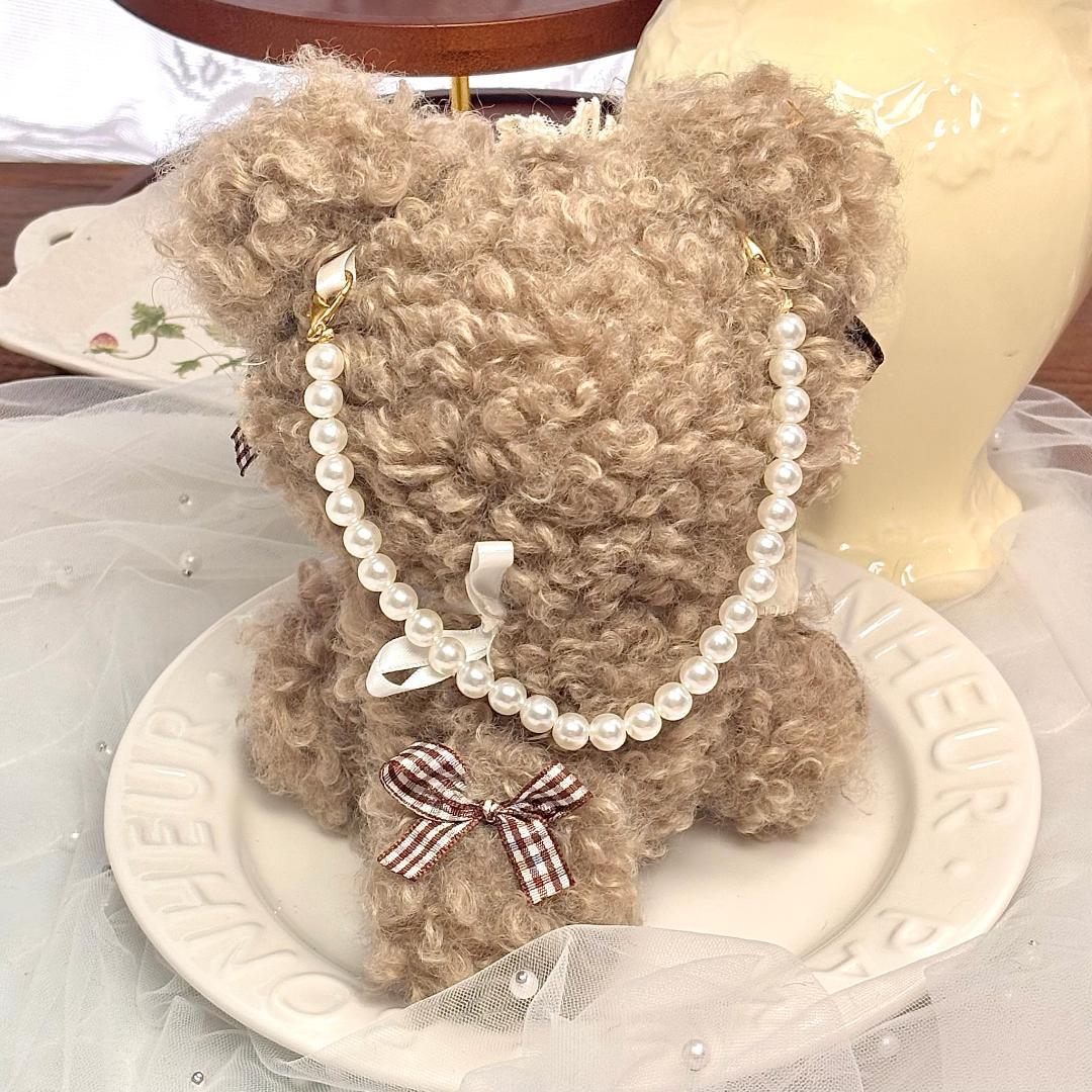 【ゆ】10cm おすわり ぬい服 チョコクマ#39 2点セット