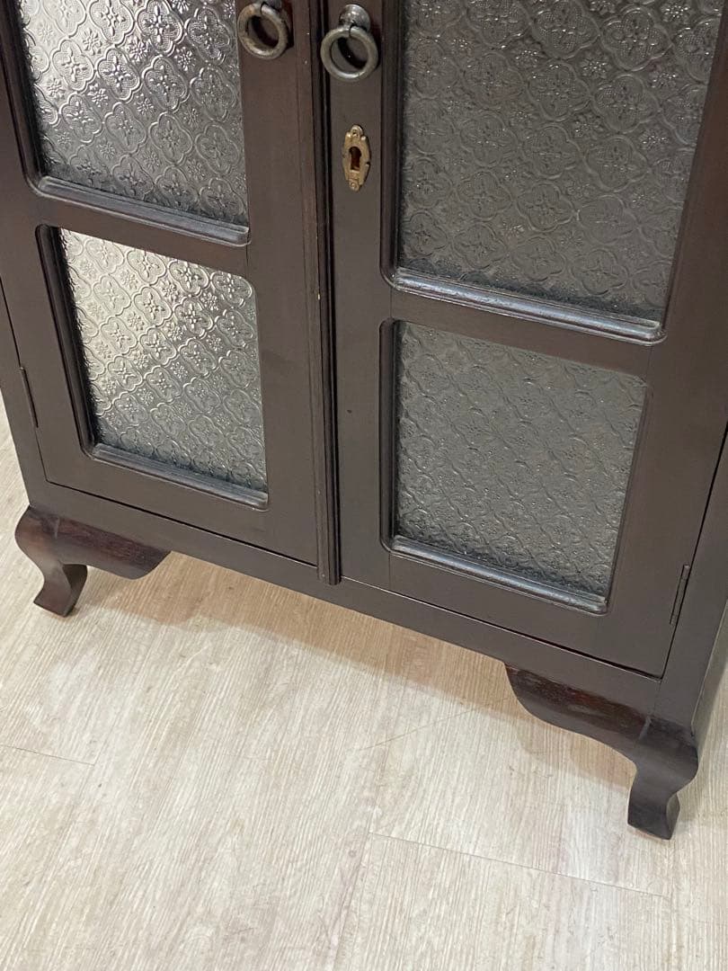 【東京都内23区配送無料】アンティーク　キャビネット　ガラスケース　ショーケース