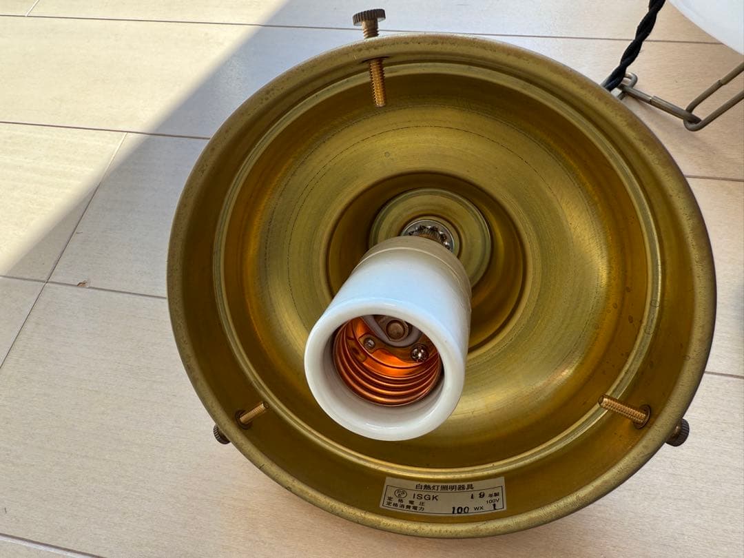 ミルクガラス ペンダントライト 照明 アンティーク