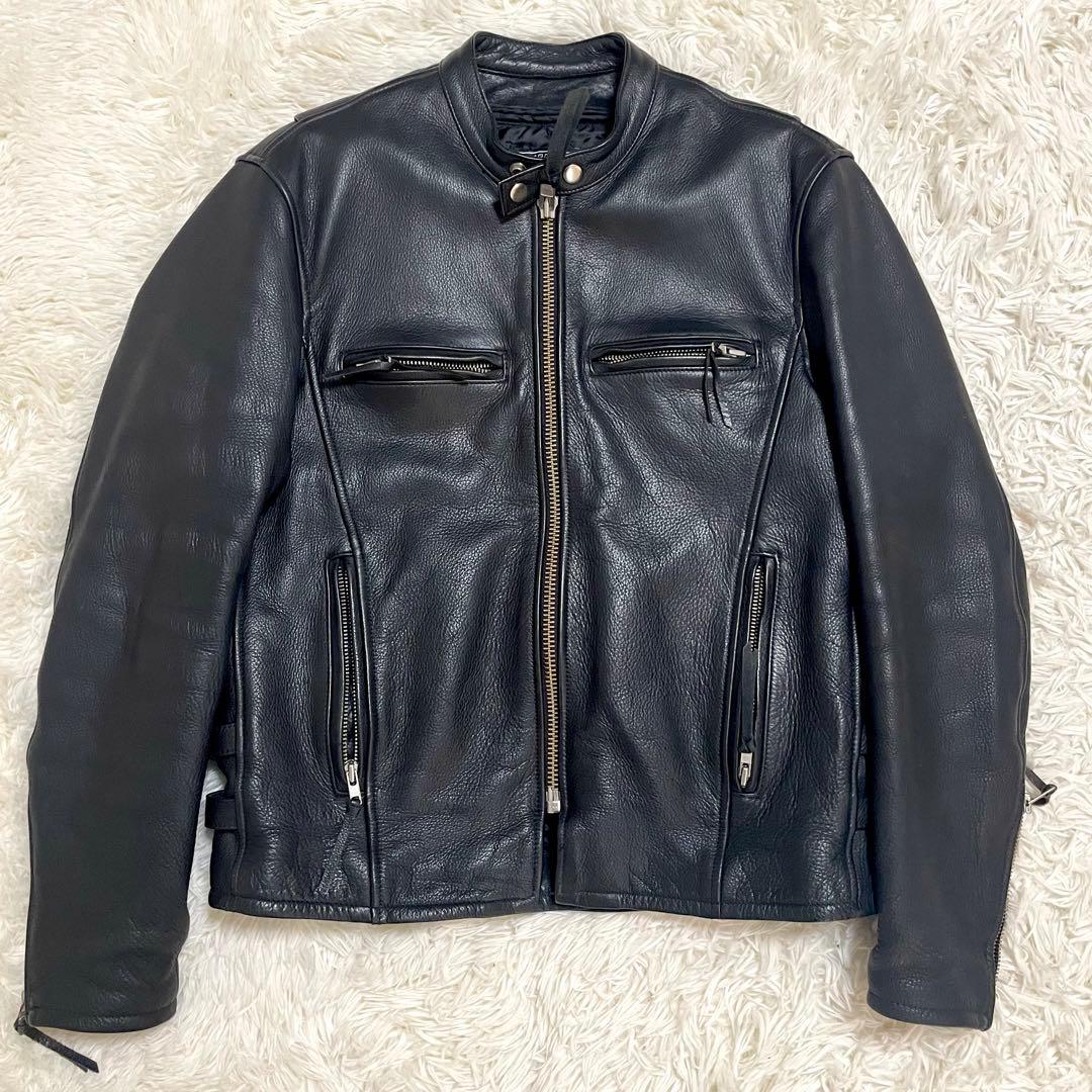 ✨極美品✨KADOYA シングルライダース ブラック ライナー付 XLサイズ