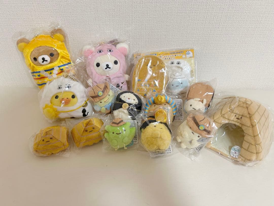 【レア】リラックマ、すみっこぐらし　エジプト展　ぬいぐるみセット