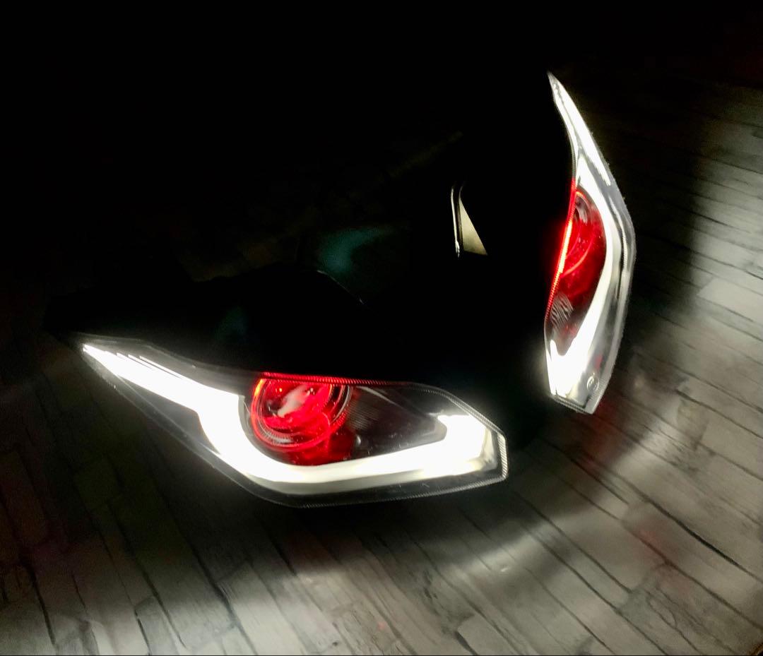 カスタム ヘッドライト NINJA250 ZX-6R ニンジャ250 イカリング