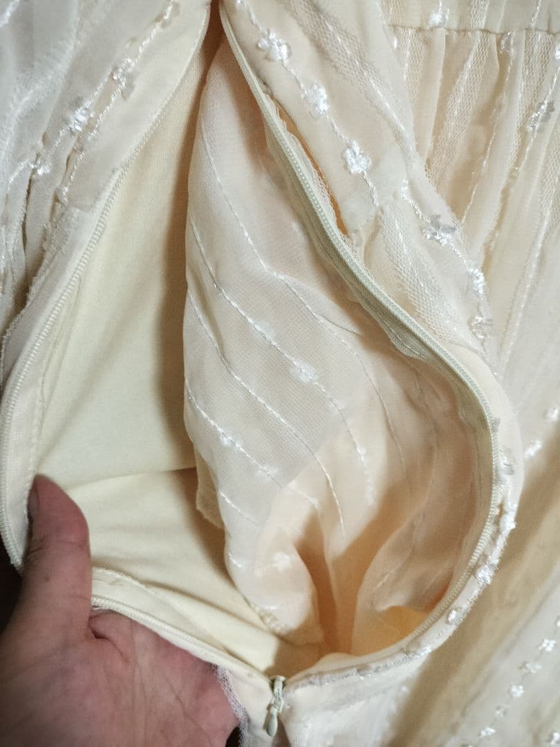 honono バルーンスリーブワンピース　授乳服　マタニティ　ワンピース　L