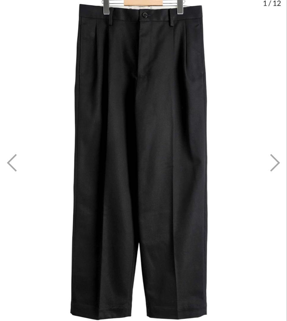 ワコマリア　チノ　トラウザー　　ブラック　パンツ