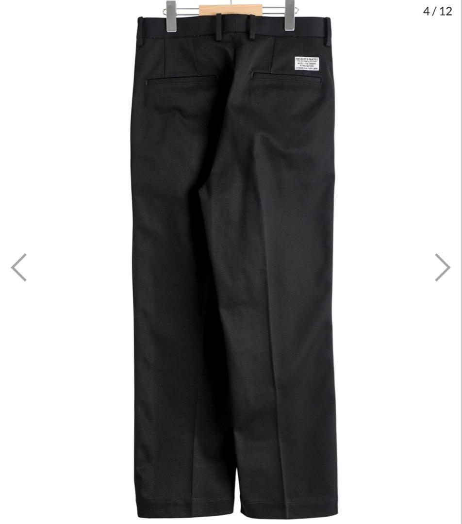 ワコマリア　チノ　トラウザー　　ブラック　パンツ