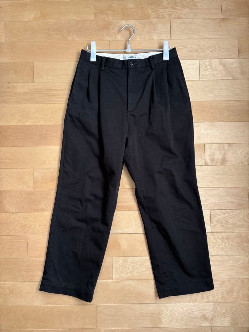 ワコマリア　チノ　トラウザー　　ブラック　パンツ