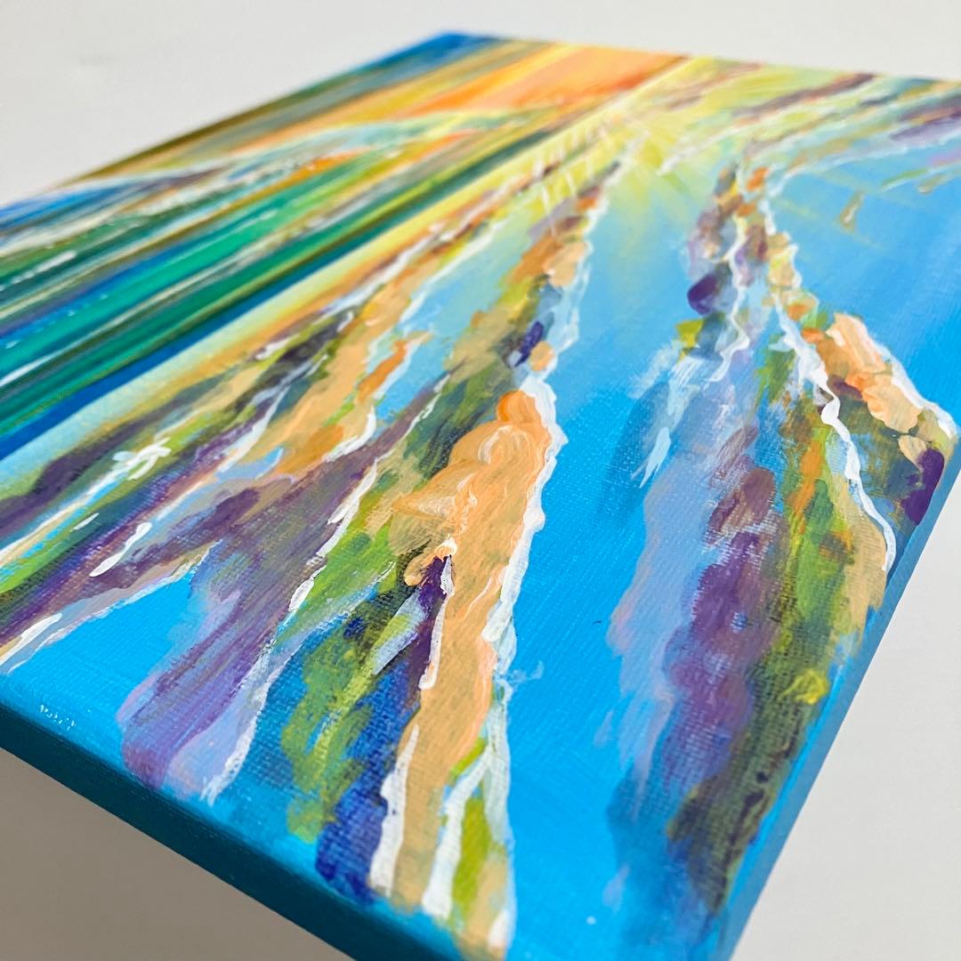 sunrise＊4号キャンバス　絵画　原画　風景画　海　空　朝日　沖縄　ハワイ