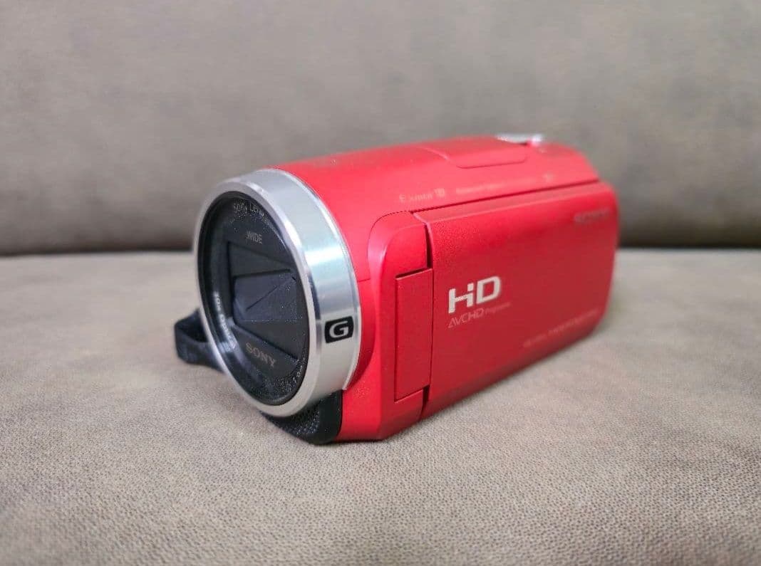SONY HDビデオカメラ（CX-680） レッド