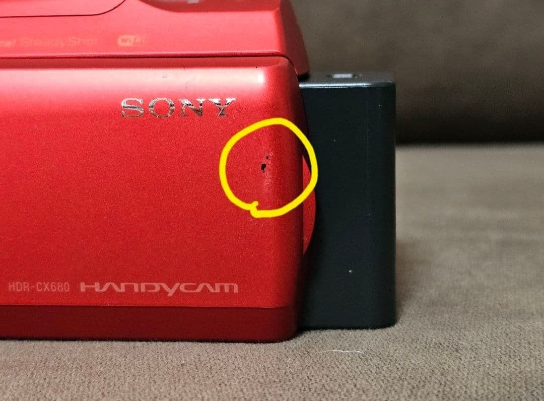 SONY HDビデオカメラ（CX-680） レッド