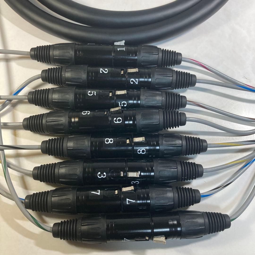 CANARE 8chキャノンスネークケーブル2.5m新品