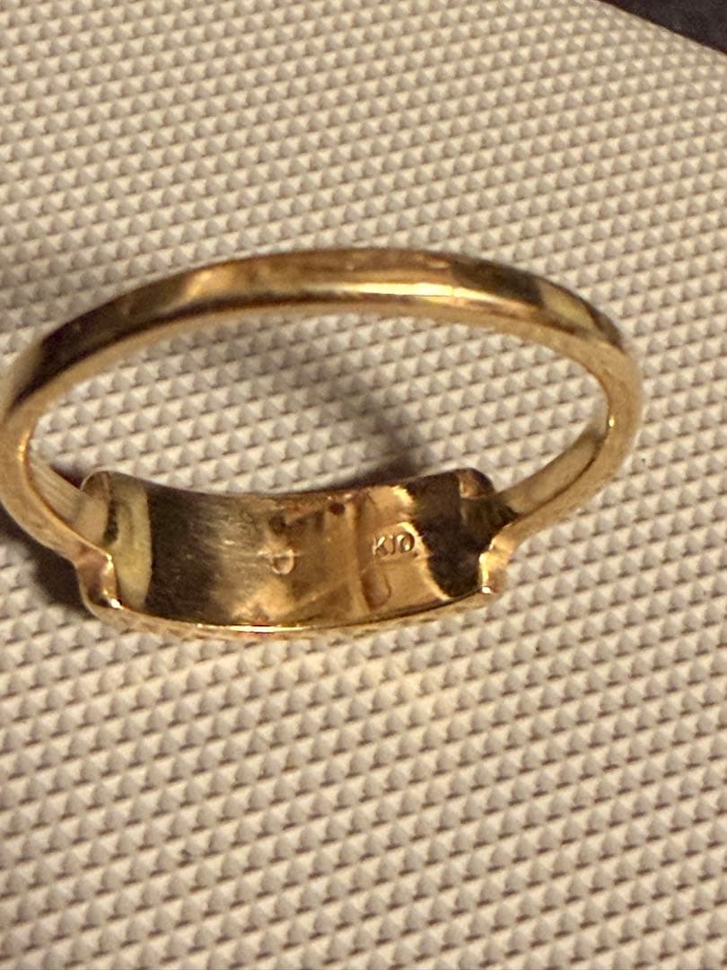 シグネット リング プレート k10 マテリアル系 約3g 約19号