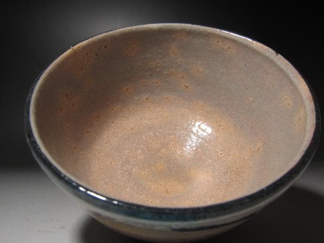 【セール】☆　加藤卓男　志野茶碗　どっしり構えた一品です☆y250