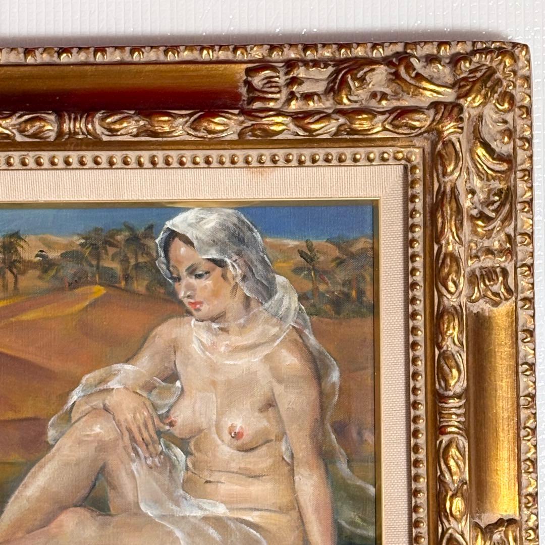 美術館収蔵画家 真野広 裸婦 美人画 油絵