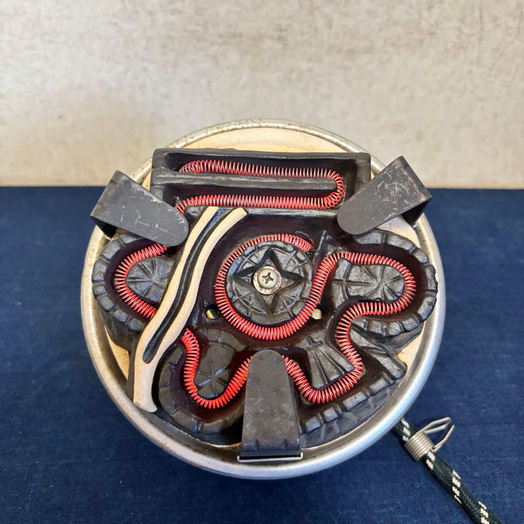 風炉 茶釜 電熱器 唐銅朝鮮風炉釜 野々田商店製電熱器 金森紹栄造 敷板 茶道具