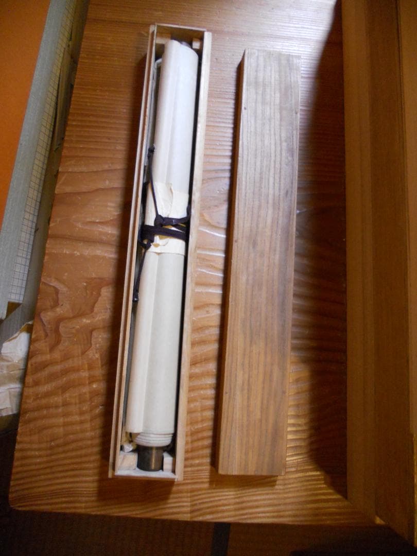 掛け軸 春江 田園風景 絹本 希少 軸装 茶道具 掛軸 美品 です。