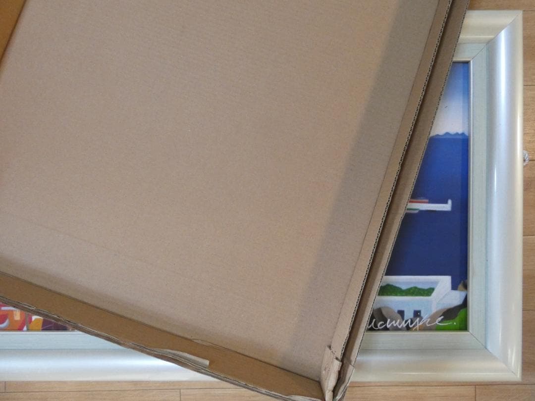 大型油絵　トーマス・マックナイト【　風景　】手描き 肉筆　アメリカ画家 額付き