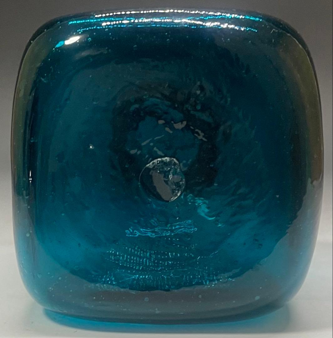 倉敷ガラス　小谷真三　吹きガラス　飾り瓶　花瓶　花入　a616