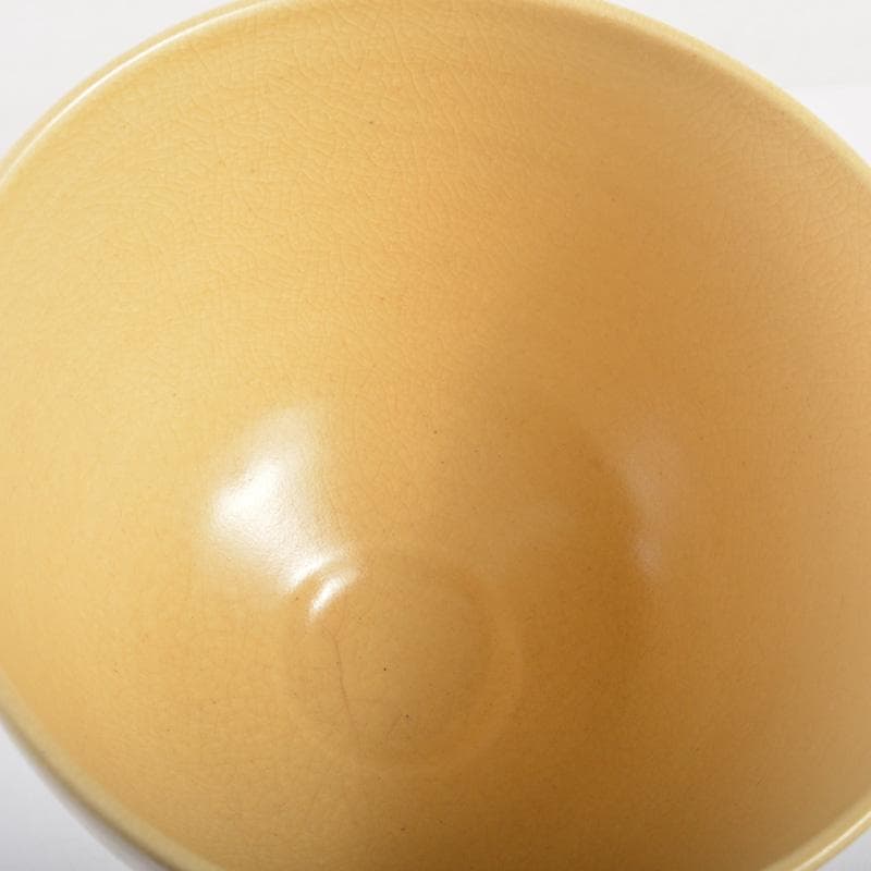 茶道具　京焼　田中香泉造　色絵金彩　菊唐草文　茶碗　共箱　N　6510