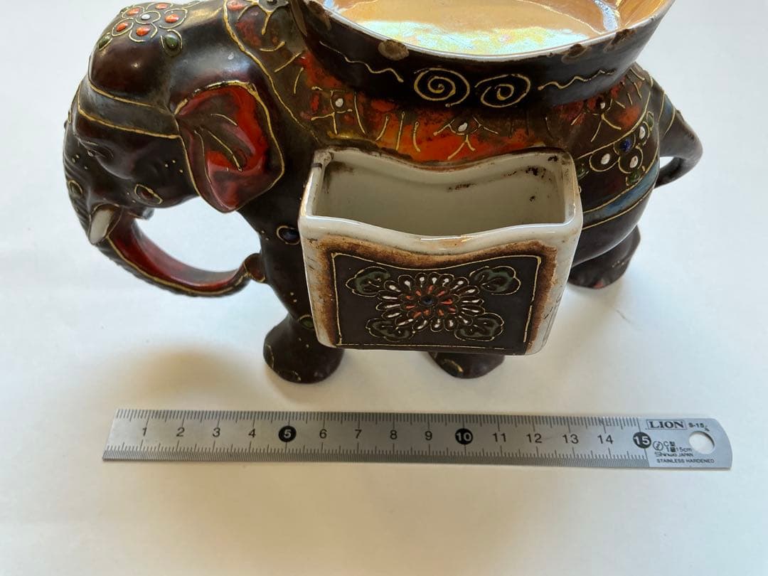 ゾウのマッチ立て 【薩摩 盛揚】 【1930年代？】