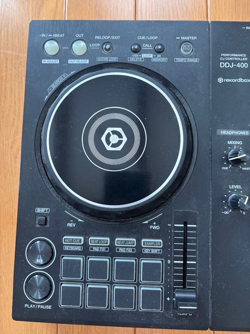 Pioneer DJ DDJ400 ヘッドホン+Lightning変換コード