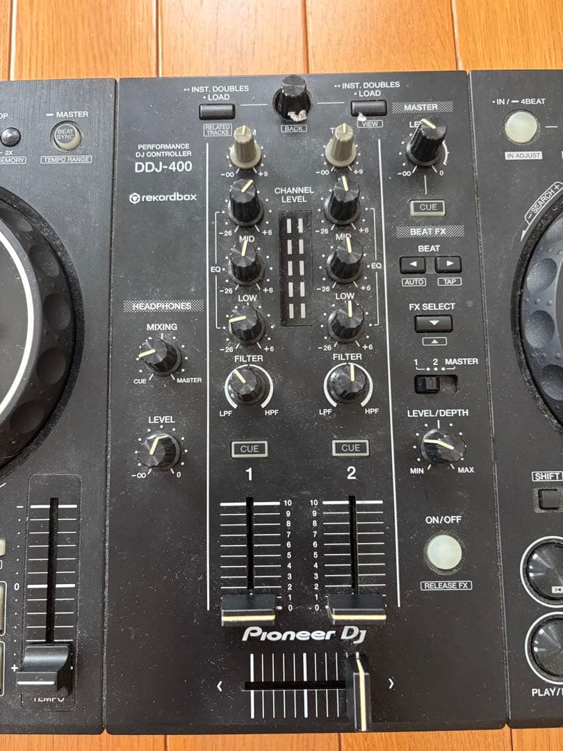 Pioneer DJ DDJ400 ヘッドホン+Lightning変換コード