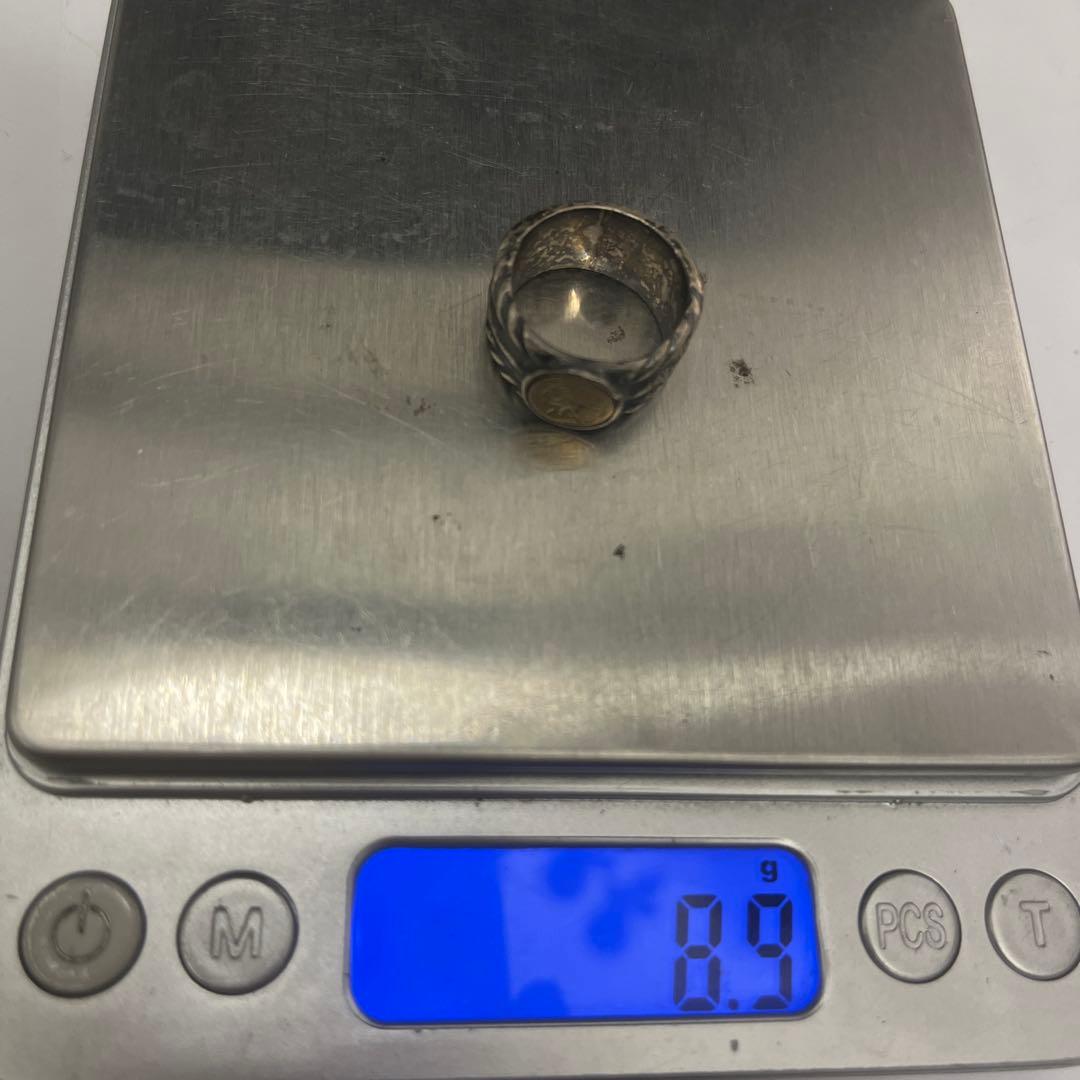 ひ*こ様 K18 925刻印 リング 指輪 インディアンモチーフ 約11号