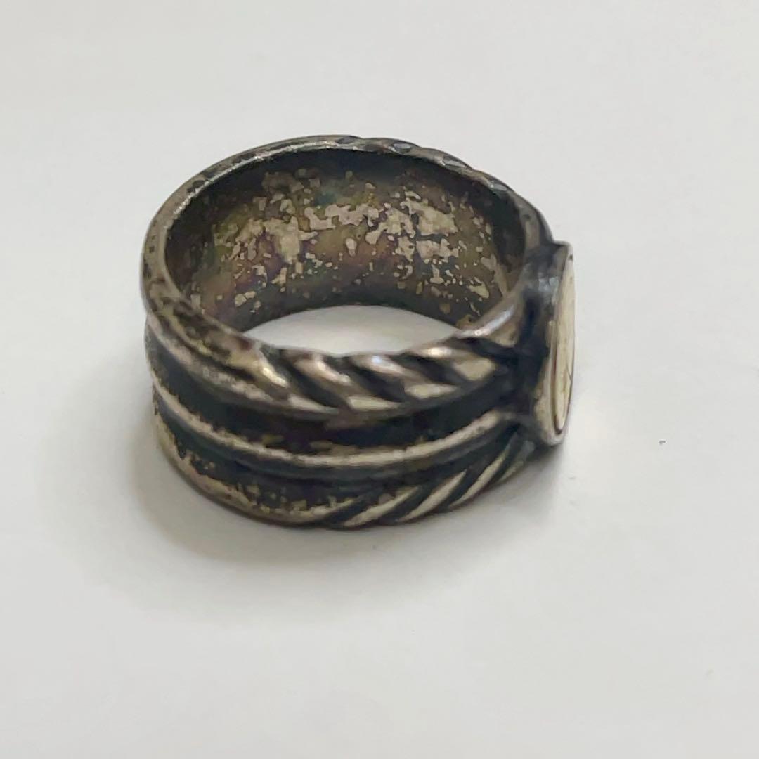 ひ*こ様 K18 925刻印 リング 指輪 インディアンモチーフ 約11号