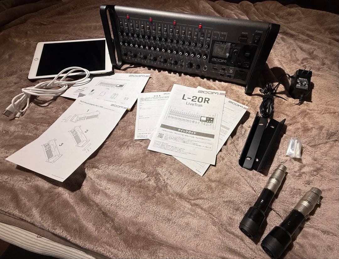 【即戦力!!】ZOOM LiveTrak L-20R + iPad Air2