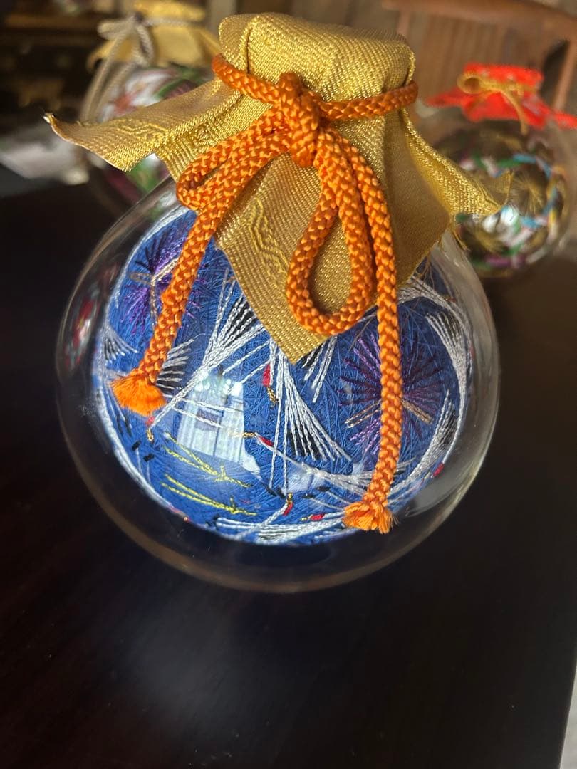 伝承工芸品瓶細工手まり３個セットまーぼー