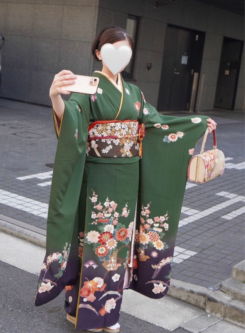 ジャスティス　振袖フルセット【51】正絹　成人式　卒業式