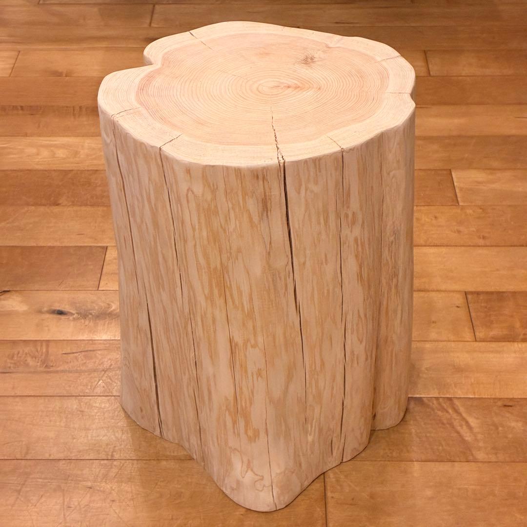 檜　丸太　椅子　スツール　No.1422