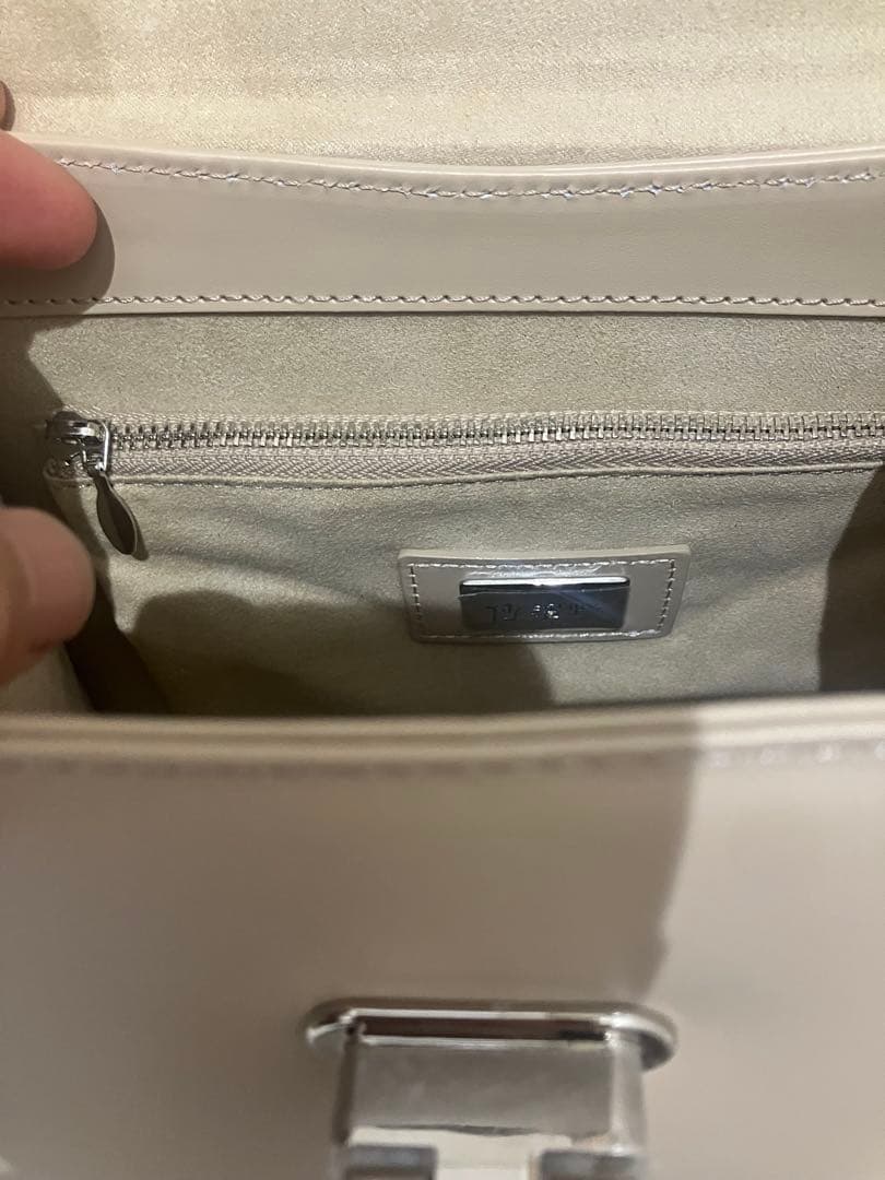 新品傳濱野2way ハンドバッグ ショルダーバッグ　ベージュ　フォーマルmimi