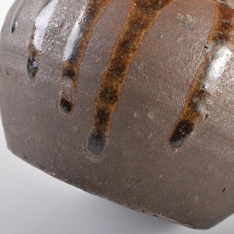 茶道具　丹波焼　古丹波　おはぐろ壷　香炉　火屋付　書付箱　M　R5867