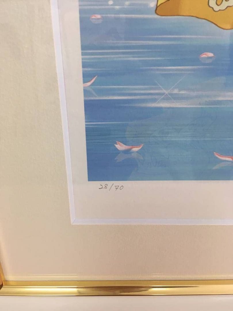 版画　西又葵 直筆サイン　ミクスドメディア　アールビバン 複製原画　リトグラフ