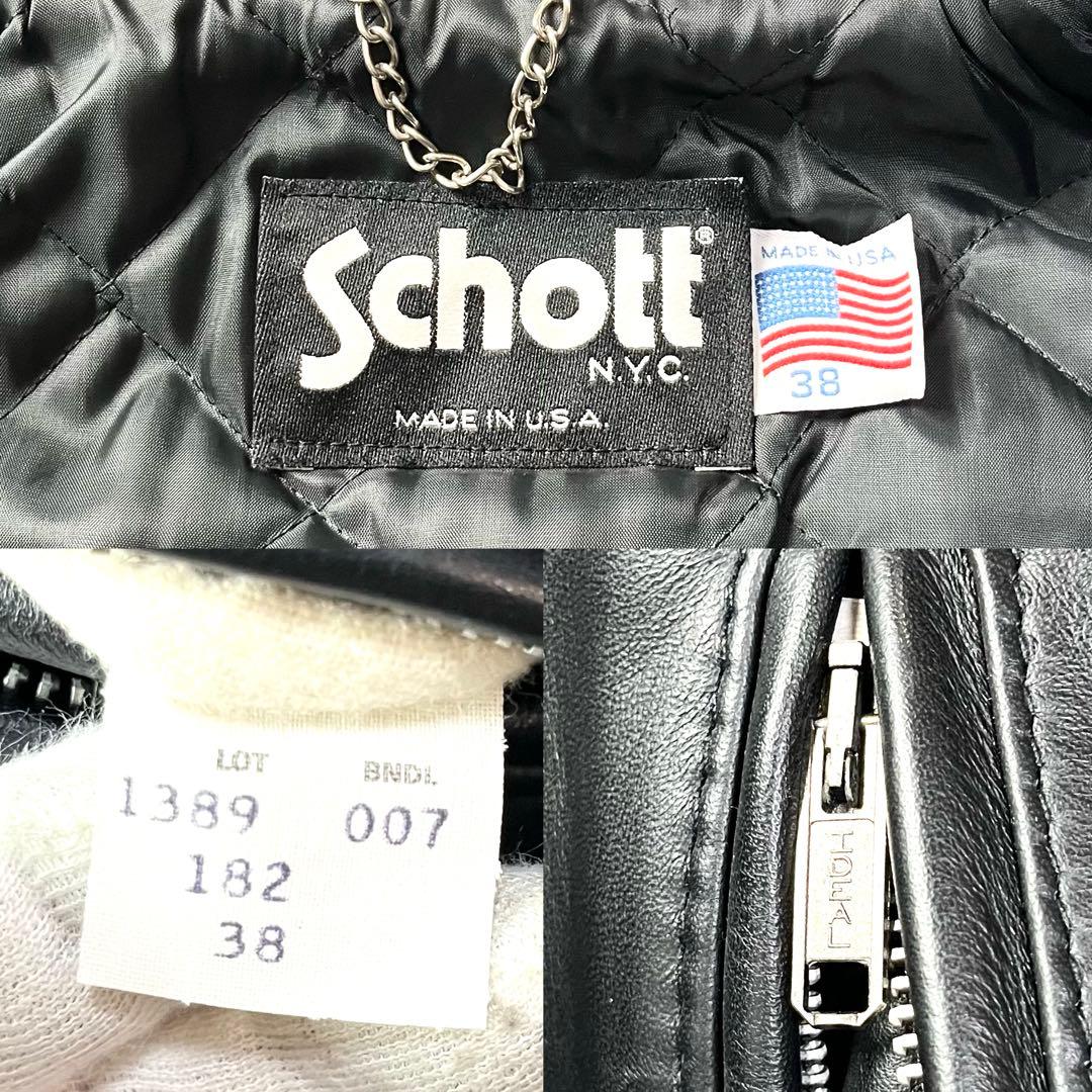 極美品/入手困難✨ショット シングルライダース レザージャケット トラッカー