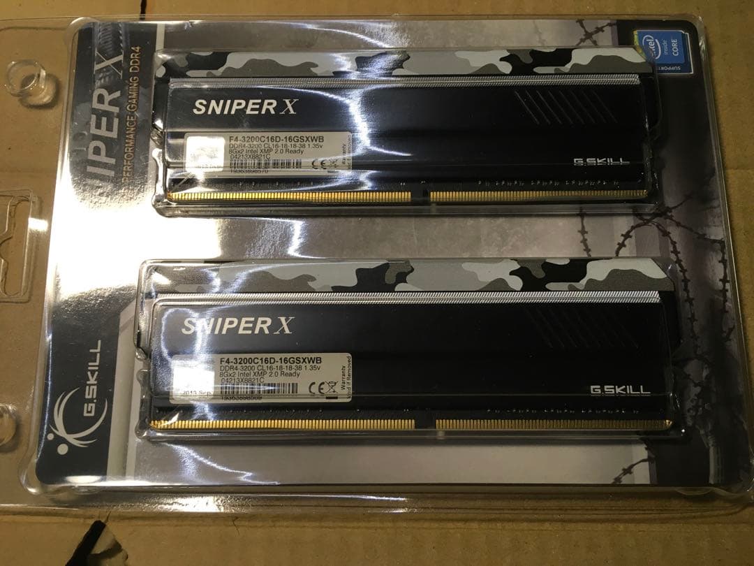 メモリー G.Skill Sniper X DDR4 3200MHz 16GB 2x8GB