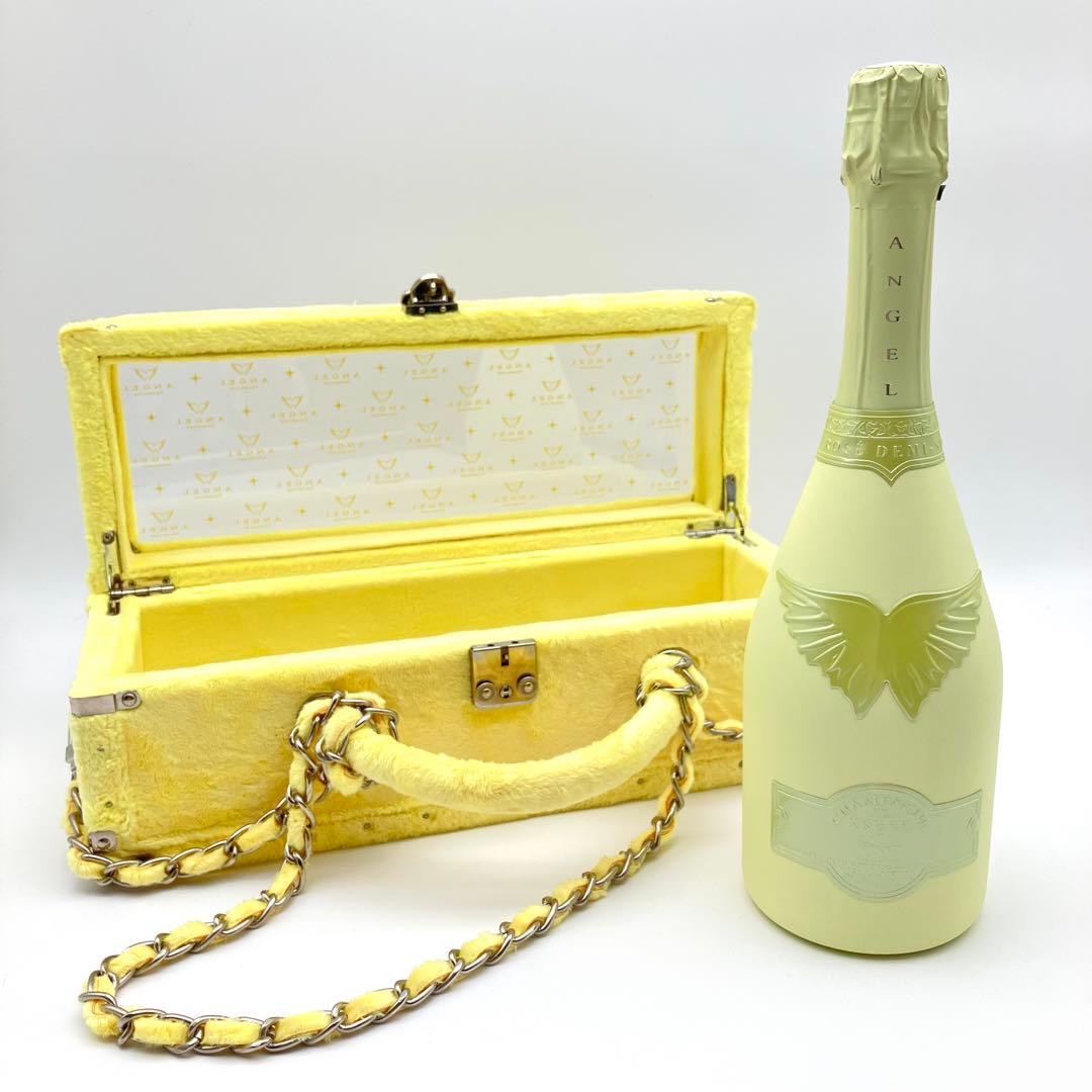 エンジェル シャンパン ドゥミセック ロゼ サマー イエロー ファー 箱付き