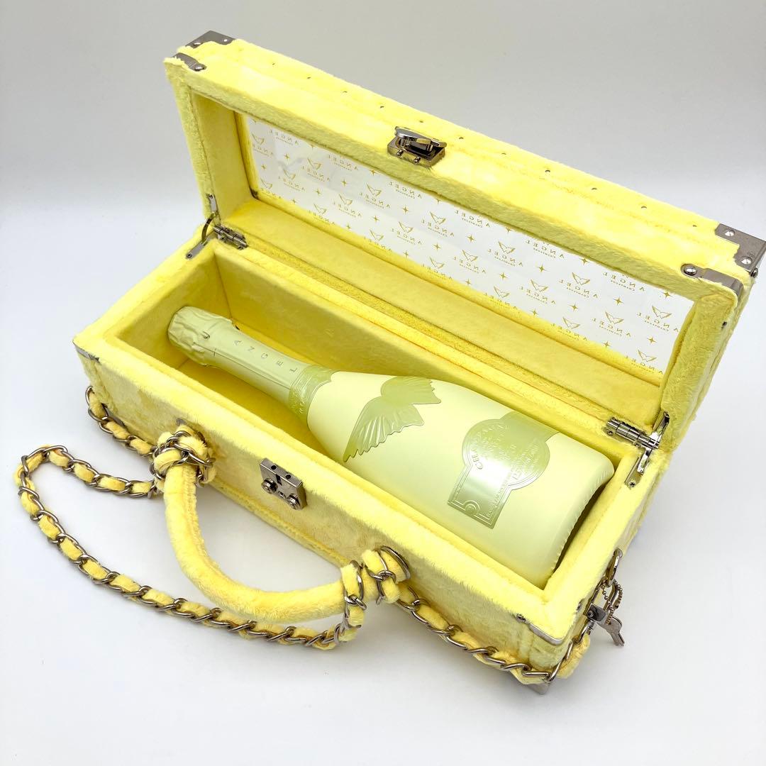 エンジェル シャンパン ドゥミセック ロゼ サマー イエロー ファー 箱付き