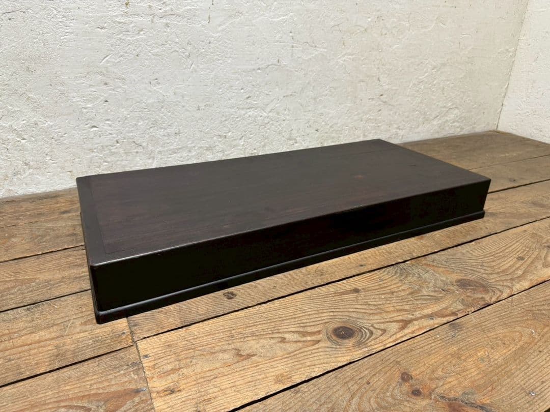 1167 作りの良い置床　置き床　陳列台　展示台　花台　レトロ　無垢材　和モダン