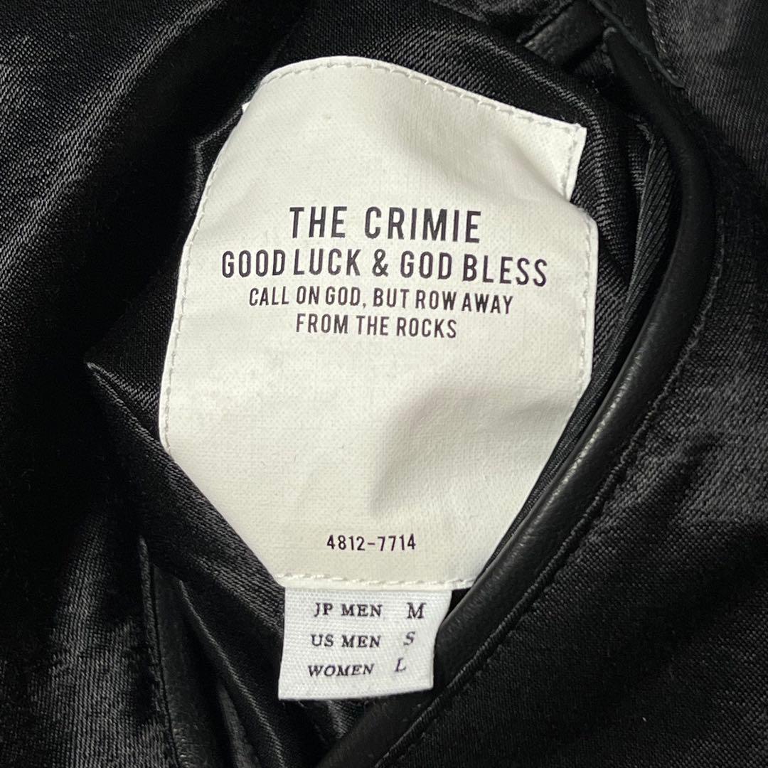 CRIMIE リバーシブルコーチジャケット レオパード サテン M