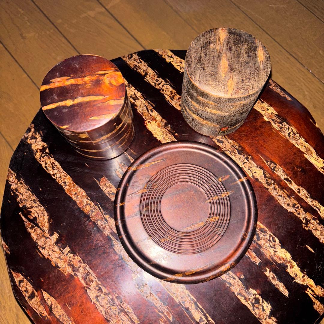 桜皮工芸 茶器セット