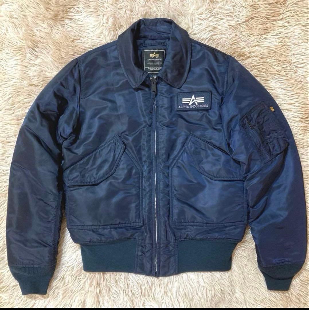 ALPHA INDUSTRIES ネイビー ジャケット L